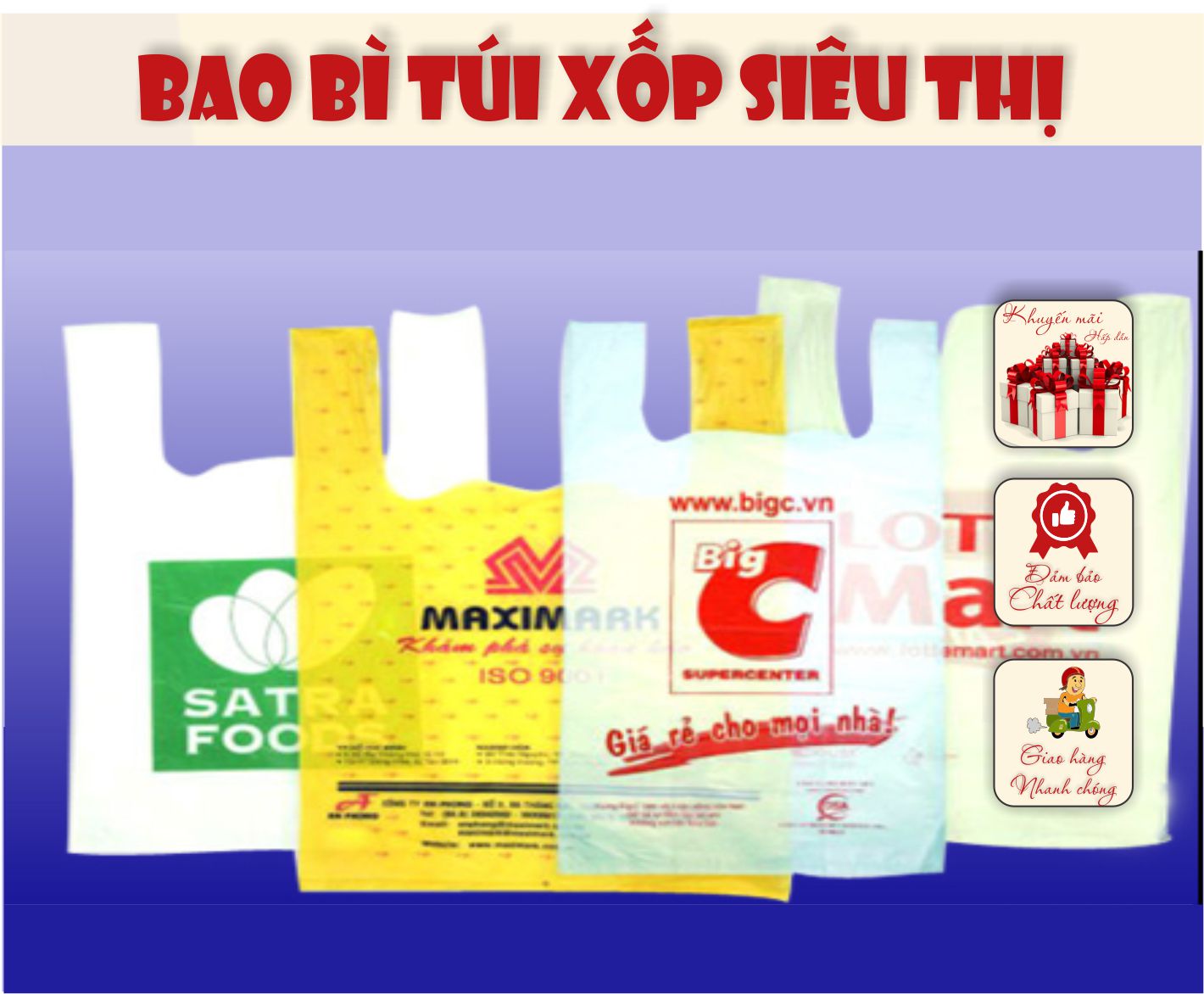 In túi xốp siêu thị