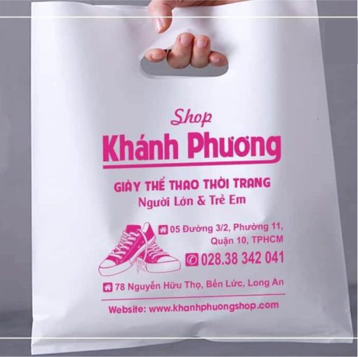 in túi hột xoài màu trắng