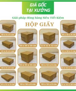 Kích thước thùng carton có sẵn tại Đắk Lắk
