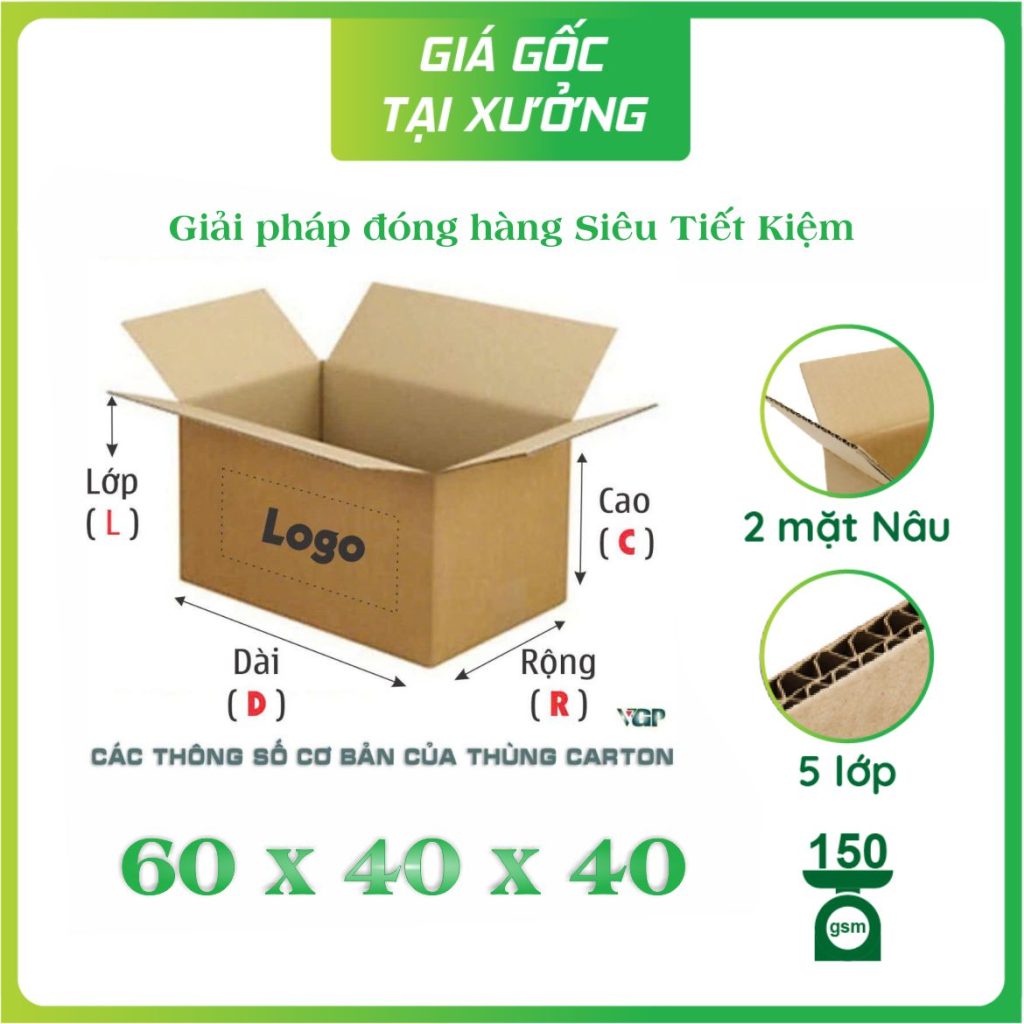 Mua thùng carton 60x40x40 ở đâu Đắk Lắk