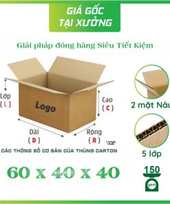 Mua thùng carton 60x40x40 ở đâu Đắk Lắk