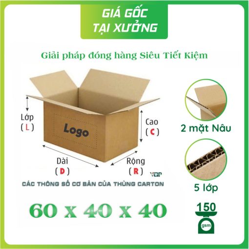 Mua thùng carton 60x40x40 ở đâu Đắk Lắk