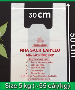in túi xốp siêu thị Nhà sách eahleo